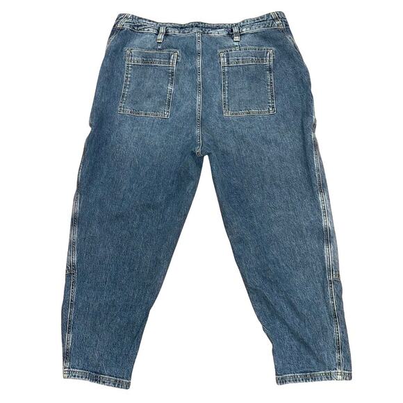 Anthropologie Pilcro The Wanderer Relaxed Jeans Plus Size 22W Blue Medium Wash - Picture 5 of 11